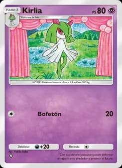 Kirlia card in Spanish