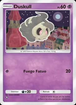 Duskull card in Spanish