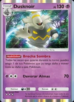 Dusknoir card in Spanish
