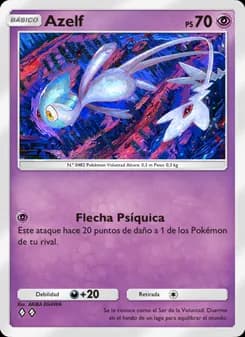 Azelf card in Spanish
