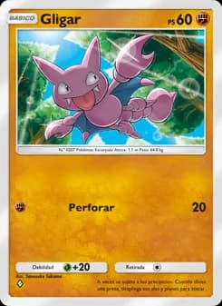 Gligar card in Spanish