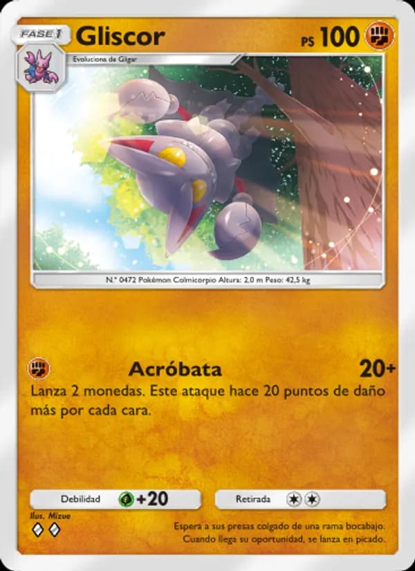 Gliscor card in Spanish