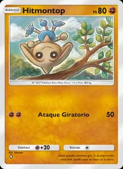Hitmontop card in Spanish