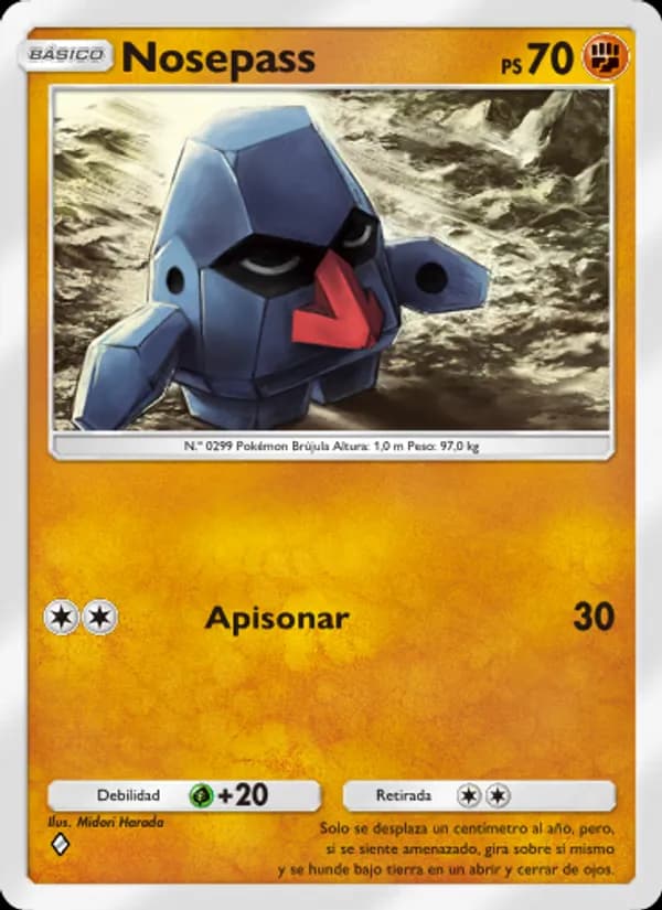 Nosepass card in Spanish
