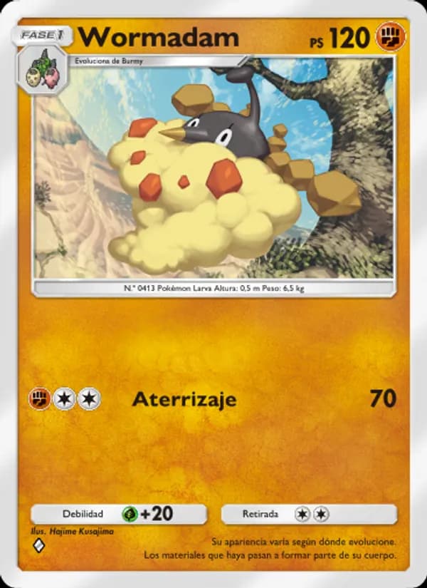 Wormadam card in Spanish
