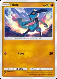 Riolu card in Spanish