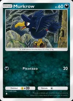 Murkrow card in Spanish