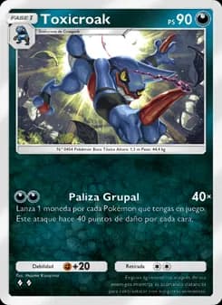 Toxicroak card in Spanish