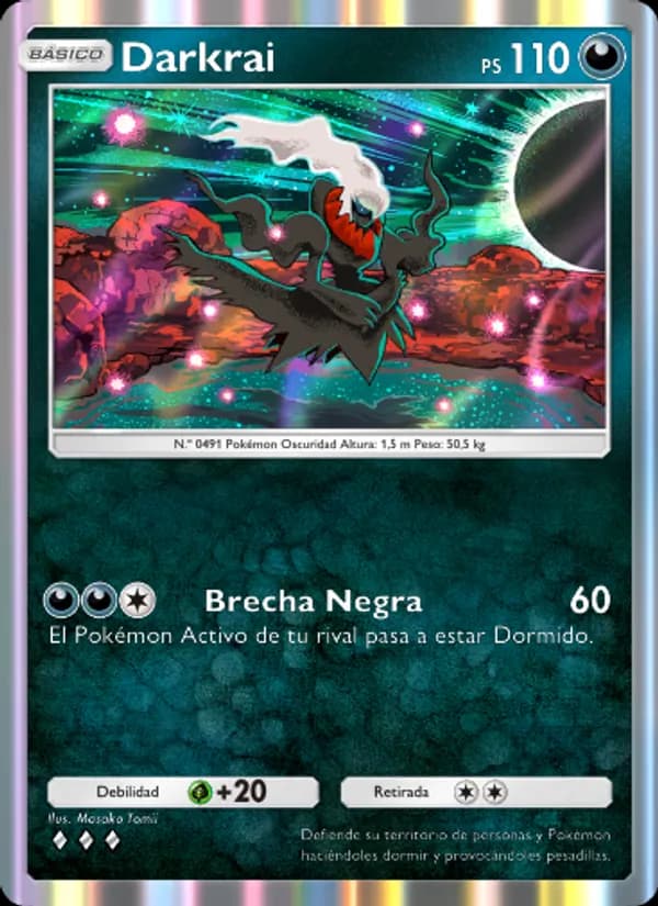 Darkrai card in Spanish