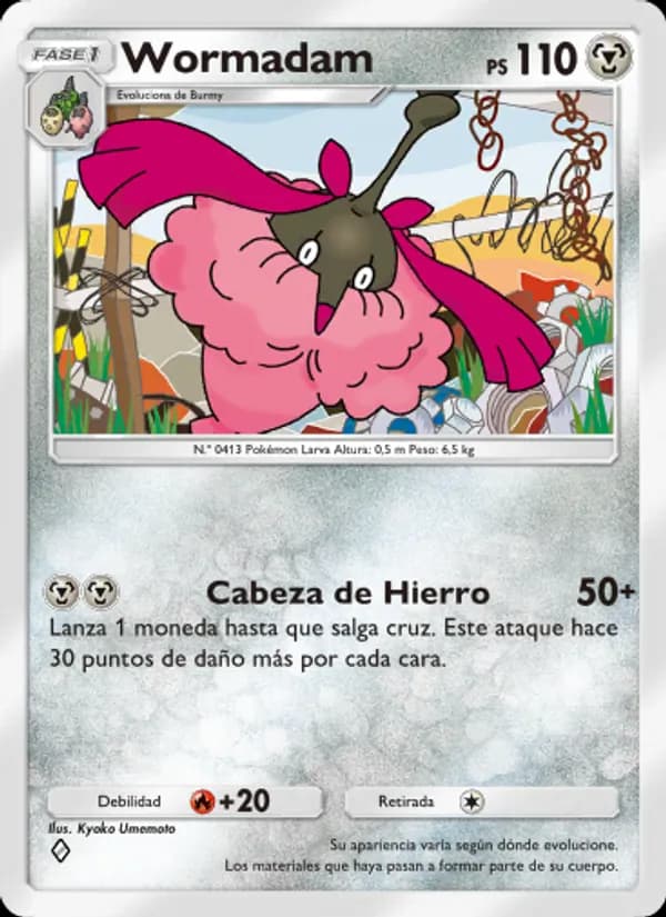 Wormadam card in Spanish