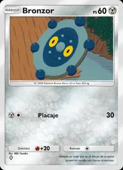 Bronzor card in Spanish