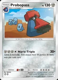 Probopass card in Spanish