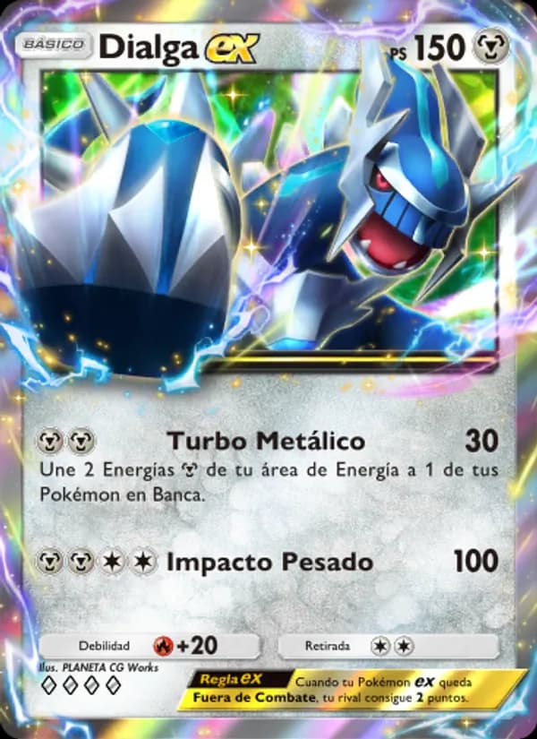 Dialga ex card in Spanish