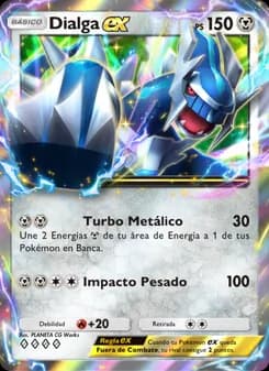 Dialga ex card in Spanish