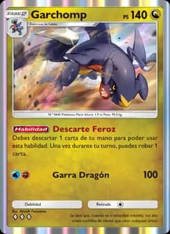 Garchomp card in Spanish