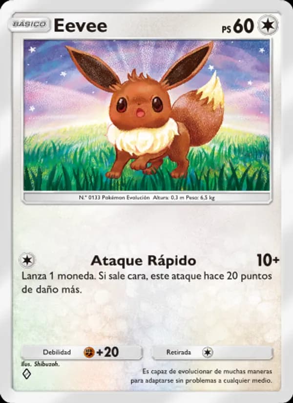 Eevee card in Spanish