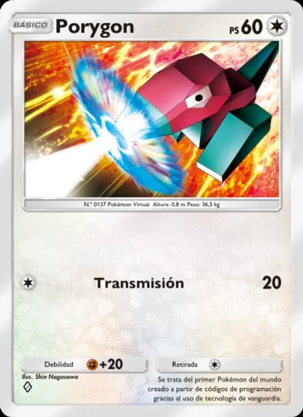 Porygon card in Spanish