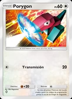 Porygon card in Spanish
