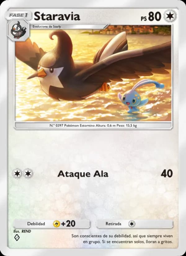 Staravia card in Spanish