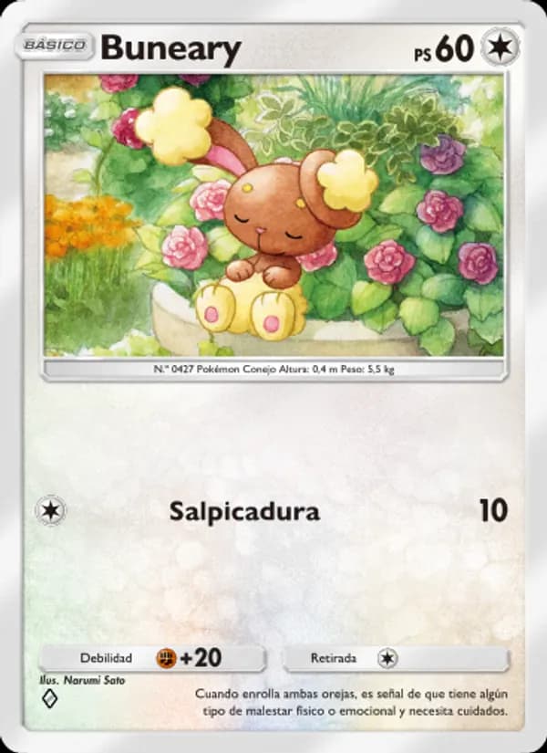 Buneary card in Spanish