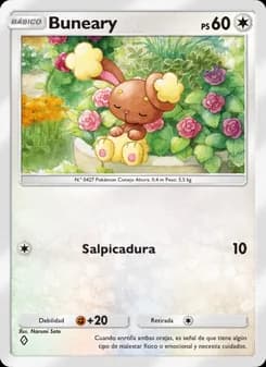 Buneary card in Spanish