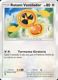 Rotom Ventilador card in Spanish