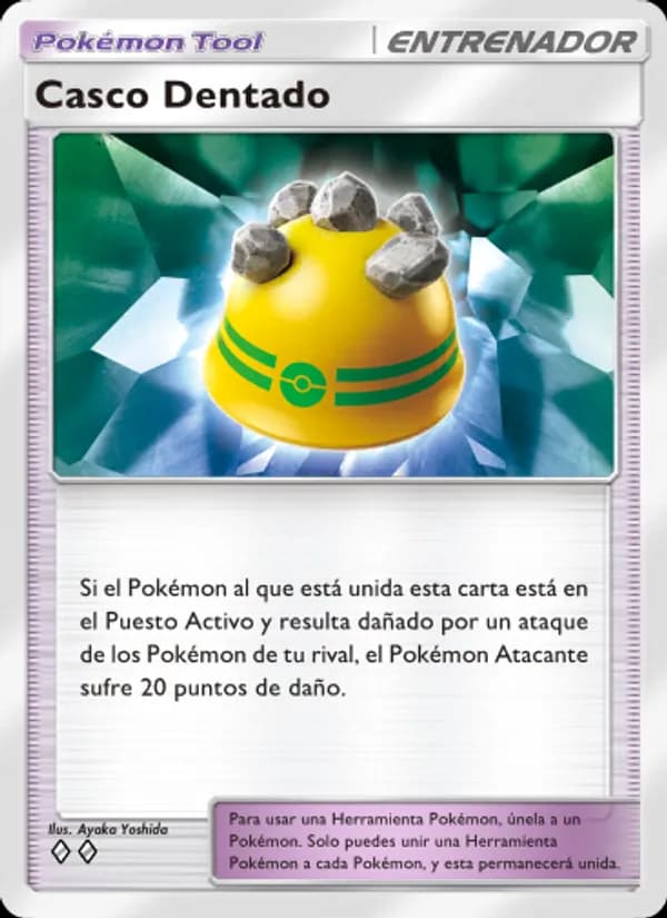 Casco Dentado card in Spanish
