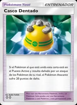 Casco Dentado card in Spanish