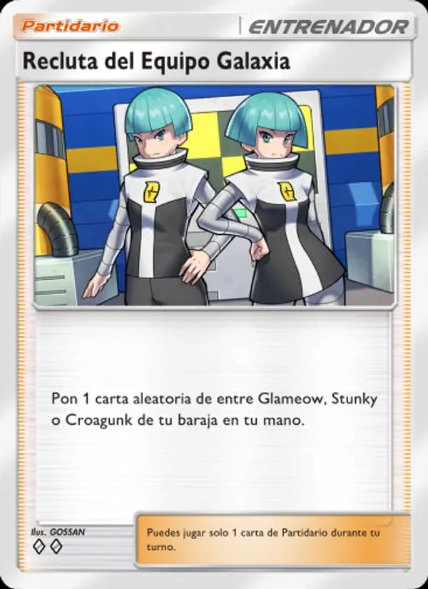Recluta del Equipo Galaxia card in Spanish