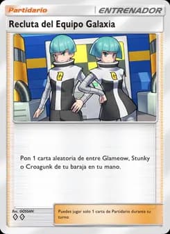 Recluta del Equipo Galaxia card in Spanish