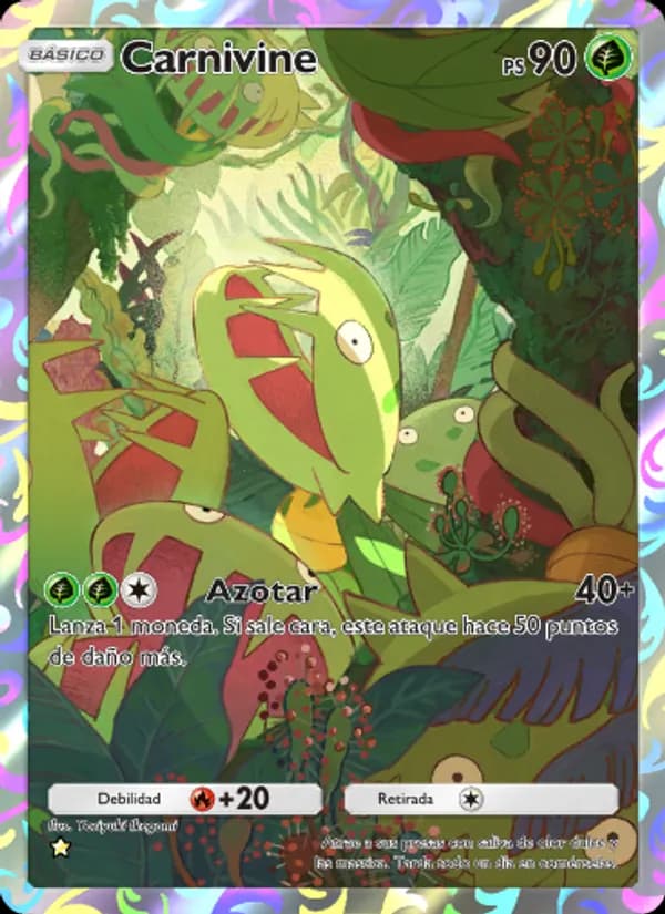 Carnivine card in Spanish