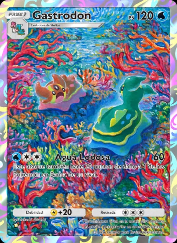 Gastrodon card in Spanish
