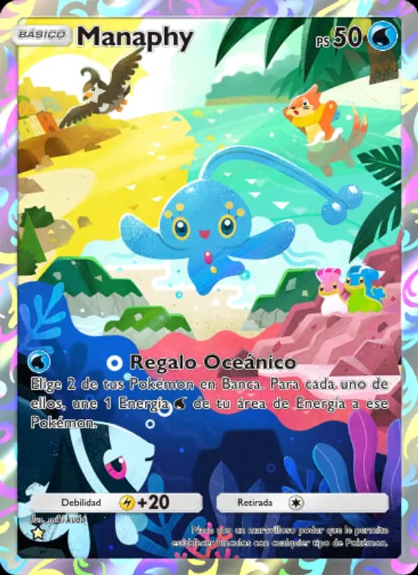 Manaphy card in Spanish
