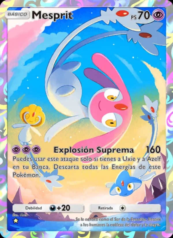Mesprit card in Spanish