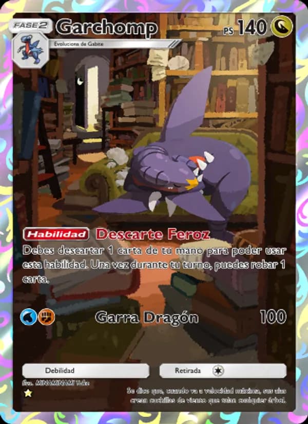 Garchomp card in Spanish