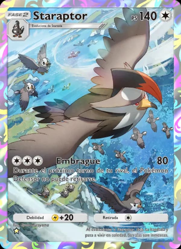 Staraptor card in Spanish