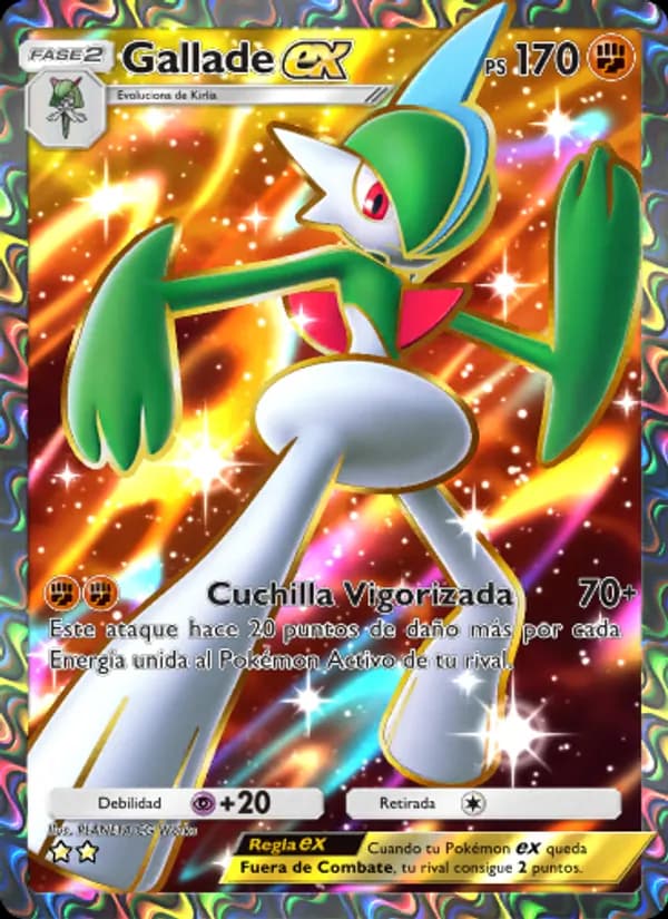 Gallade ex card in Spanish