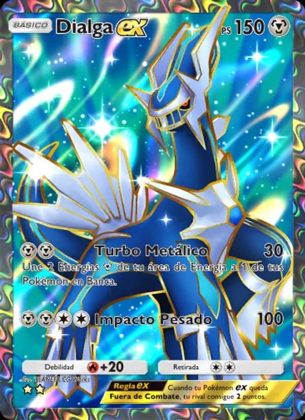 Dialga ex card in Spanish