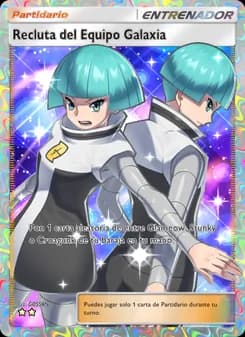 Recluta del Equipo Galaxia card in Spanish