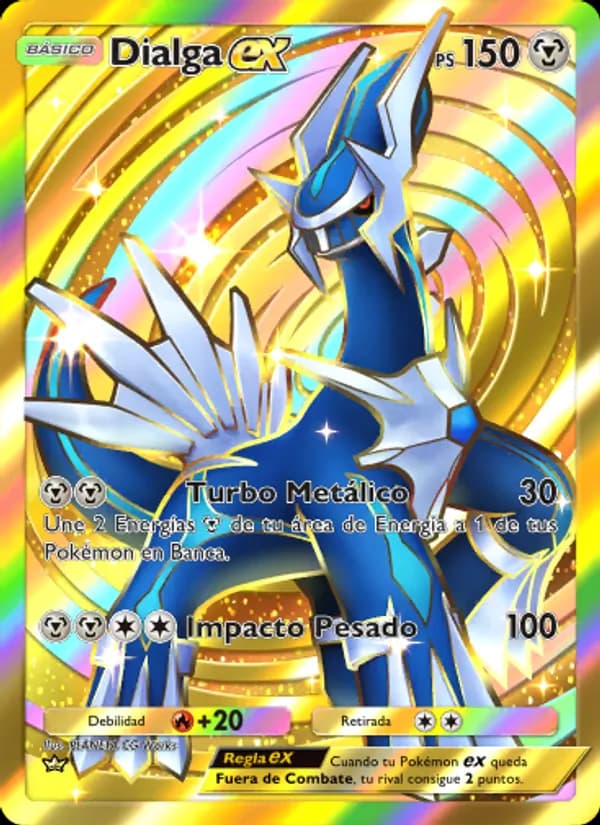 Dialga ex card in Spanish