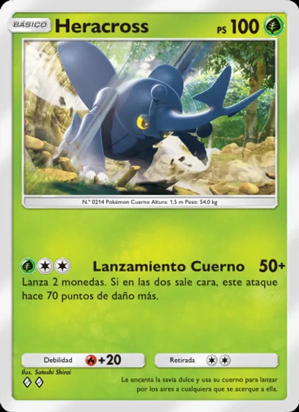 Heracross card in Spanish