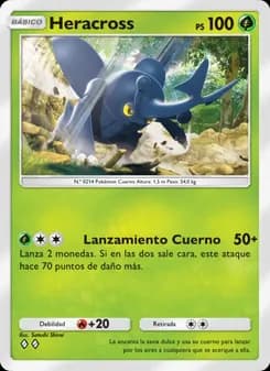 Heracross card in Spanish