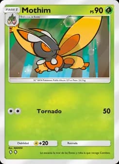 Mothim card in Spanish