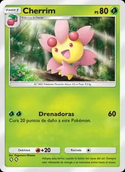 Cherrim card in Spanish