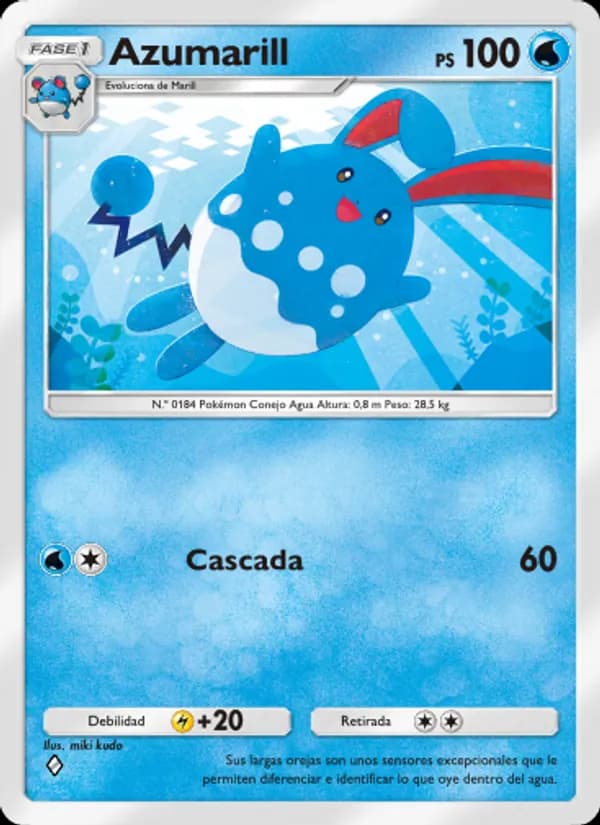 Azumarill card in Spanish