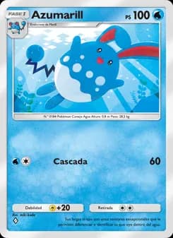 Azumarill card in Spanish