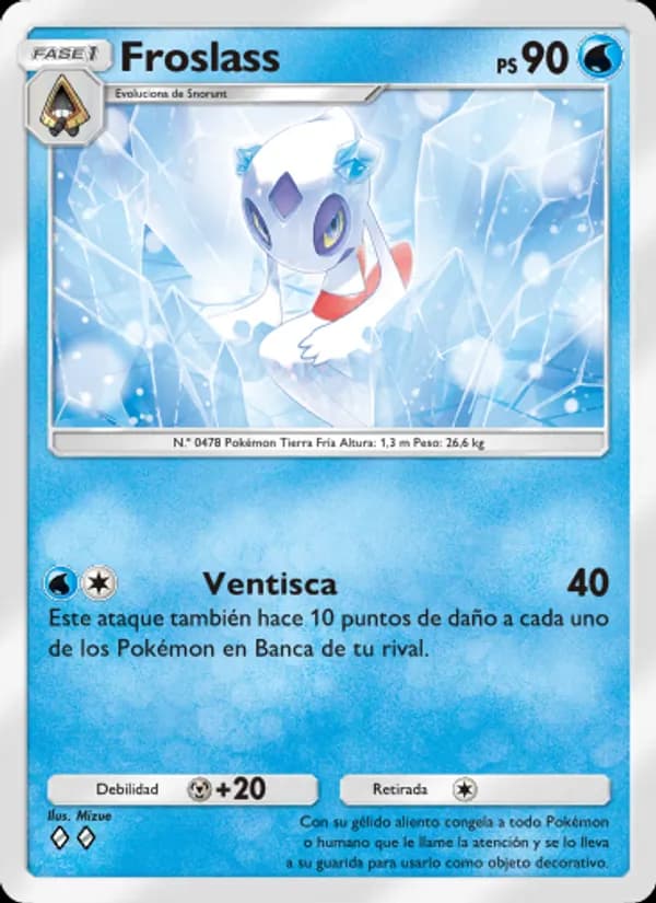 Froslass card in Spanish