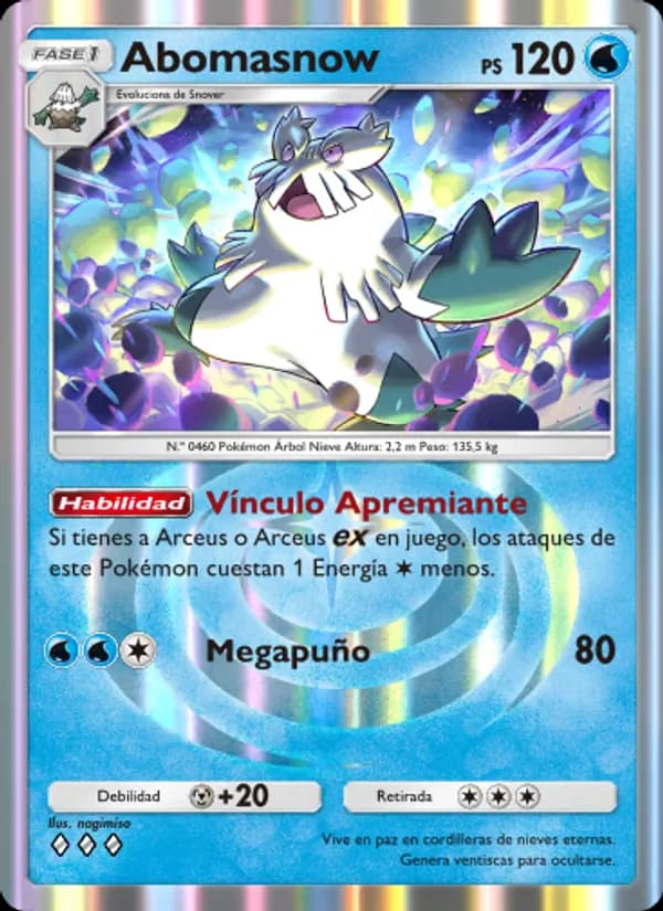 Abomasnow card in Spanish