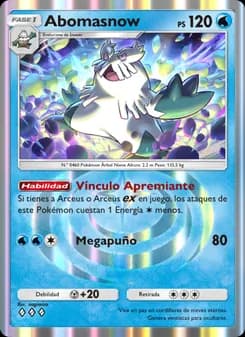 Abomasnow card in Spanish