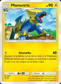 Manectric card in Spanish